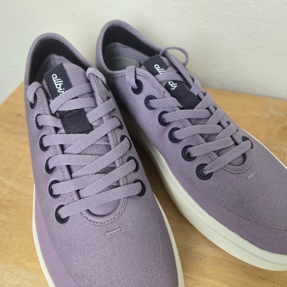 Allbirds Men's Canvas Piper Size 11.5 M Sneakers‎ Rugged Purple Upper White Sole - Picture 5 of 11